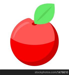 Red apple icon. Isometric of red apple vector icon for web design isolated on white background. Red apple icon, isometric style