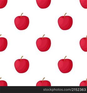 Red apple pattern seamless background texture repeat wallpaper geometric vector. Red apple pattern seamless vector