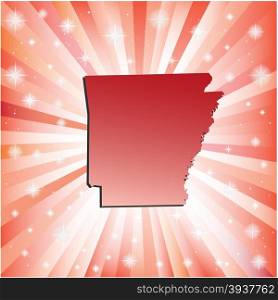 Red Arkansas. Vector illustration