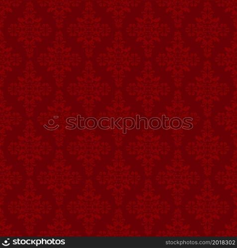 Red background. Victorian red seamless pattern. Vector. Red color.. Red background. Victorian red seamless pattern.