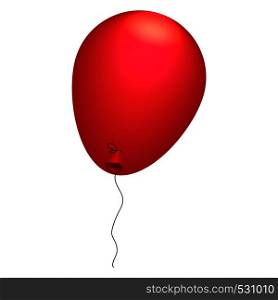 Red balloon icon. Isometric of red balloon vector icon for web design isolated on white background. Red balloon icon, isometric style