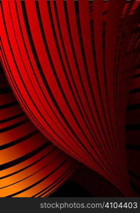 Red based background with flowing lines and copy space