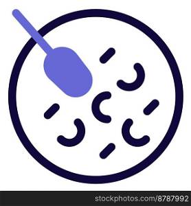 Red bean soup outline vector icon