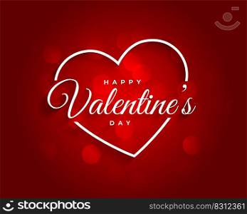 red beautiful valentines day background design
