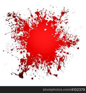 Red blood ink splat with room to add your own copy