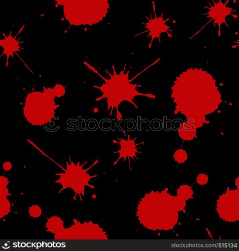 red blood stains seamless pattern,scary background,hand drawn vector illustration. red blood stains seamless pattern,scary background