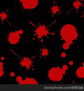red blood stains seamless pattern,scary background,hand drawn vector illustration. red blood stains seamless pattern,scary background