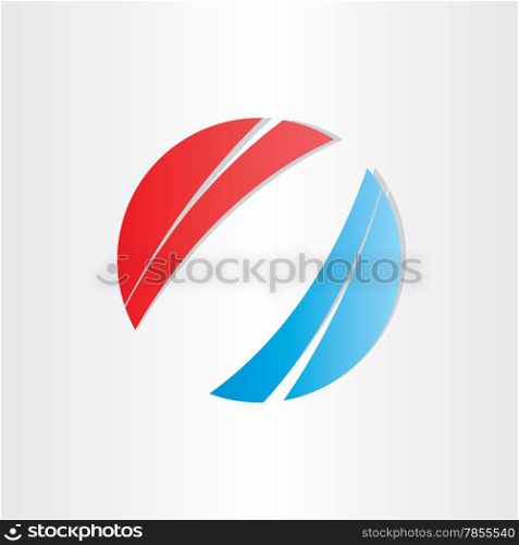 red blue abstract background circle design element