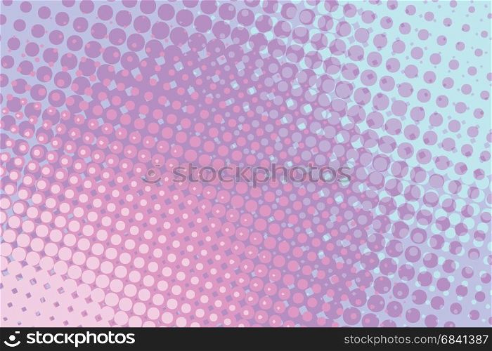 Red blue abstract halftone comic pop art background retro vector illustration. Red blue abstract halftone comic pop art background