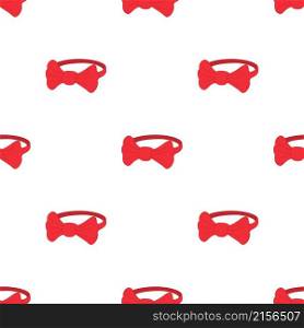 Red bow tie pattern seamless background texture repeat wallpaper geometric vector. Red bow tie pattern seamless vector