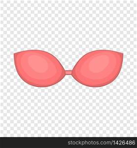 Red bra icon. Cartoon illustration of red bra vector icon for web design. Red bra icon, cartoon style
