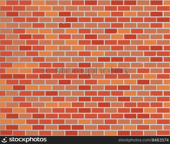 Red brick wall seamless, texture pattern for continuous replicate