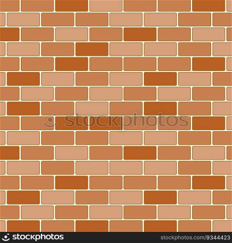 Red brick wall seamless. Vector illustration. Stock image. EPS 10.. Red brick wall seamless. Vector illustration. Stock image.