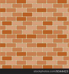Red brick wall seamless. Vector illustration. Stock image. EPS 10.. Red brick wall seamless. Vector illustration. Stock image.