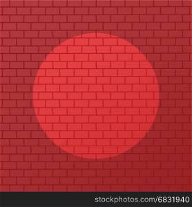 red brick with spotlight theme background vector art. red brick with spotlight theme background vector art illustration