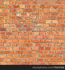 Red Brickwall Seamless Background for your design. EPS10 vector.