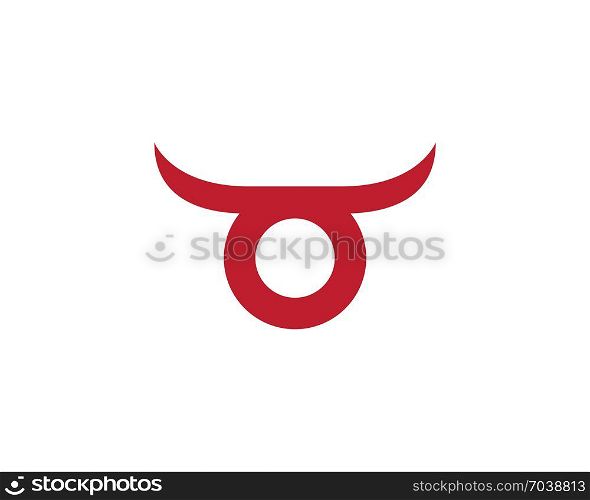 Red Bull Taurus Logo Template. Red Bull Taurus Logo Template vector icon illustration