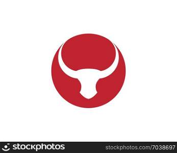 Red Bull Taurus Logo Template vector icon illustration