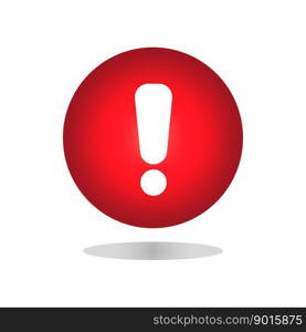 Red button exclamation mark. Vector illustration. EPS 10.. Red button exclamation mark. Vector illustration.