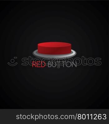 red button template. red button template theme vector art illustration