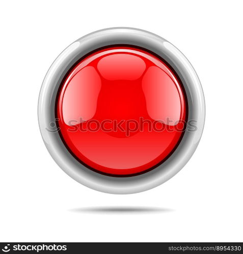 Red button vector image