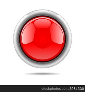 Red button vector image