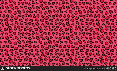 Red camouflage tiger background. Panther spots with crimson black jaguar outlines in vivid pink leopard vector scheme color.. Red camouflage tiger background. Panther spots with crimson black jaguar outlines.