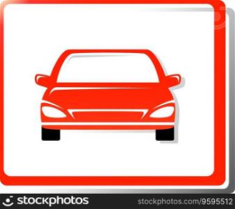 Red car vector image