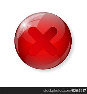 Red Check Mark Icon Button Vector Illustration EPS10. Red Check Mark Icon Button Vector Illustration
