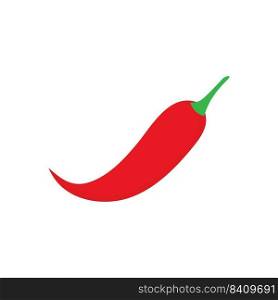 Red chili icon template vector design