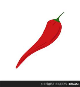 Red chilli in doodle style isolated on white background. Hand drawn cayenne pepper vegetable. Vegetarian healthy food. Fresh organic ingredient. Vector illustration. Red chilli in doodle style isolated on white background. Hand drawn cayenne pepper vegetable.