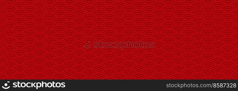 Red Chinese traditional seamless pattern design. Oriental style background for Happy new year or holiday