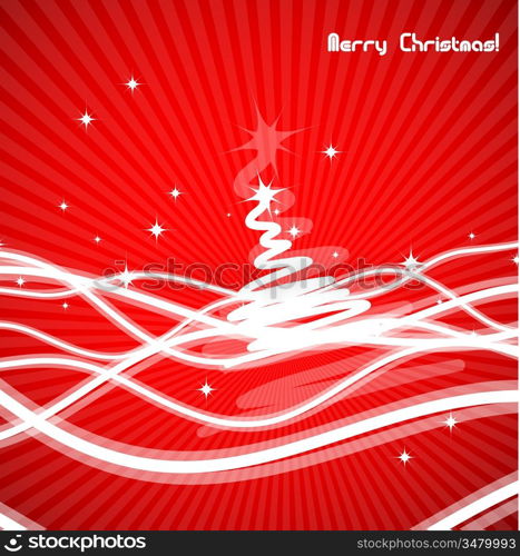 Red Christmas abstract background