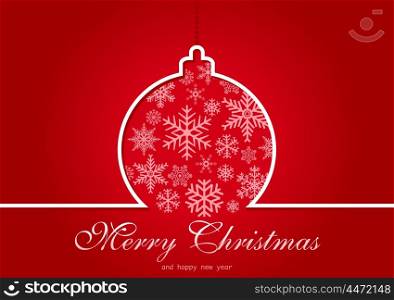 Red Christmas Greeting Card