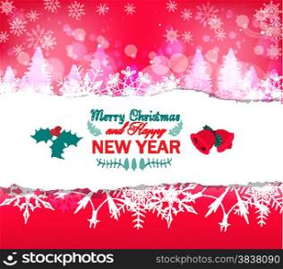 red christmas greeting card background