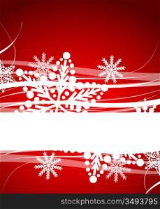 Red Christmas lines background