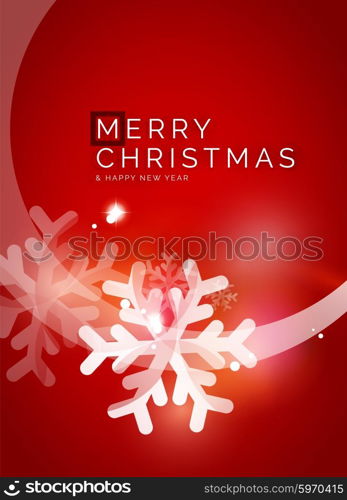 Red Christmas snowflakes abstract background. Red Christmas snowflakes abstract background. Vector illustration for your message