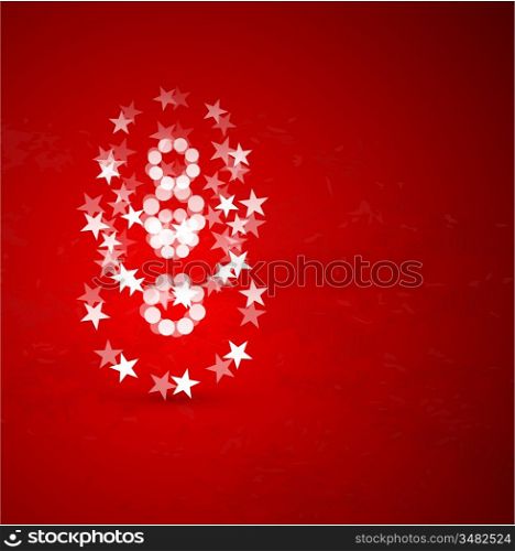 Red christmas vector background