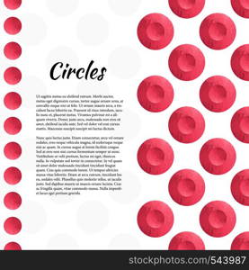 Red circle abstract texture in watercolor. Vector template for magazine page, flyer, banner, poster, brochure design. Red circle abstract texture in watercolor. Vector template