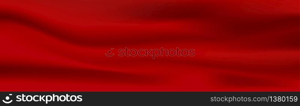 Red cloth luxury fabric texture can use as abstract background.Vector illustration eps 10
