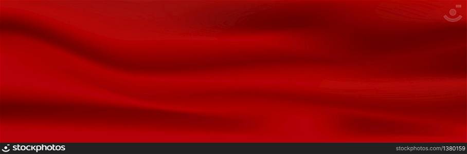 Red cloth luxury fabric texture can use as abstract background.Vector illustration eps 10