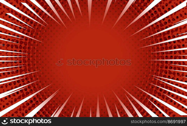 Red comic background Retro vector
