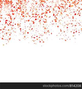 Red Confetti Pattern Isolated on White Background.. Red Confetti Pattern Isolated on White Background