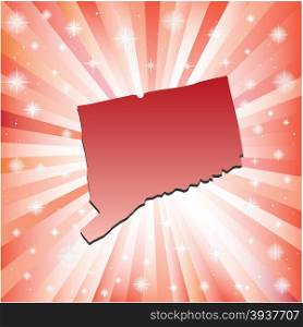 Red Connecticut. Vector illustration