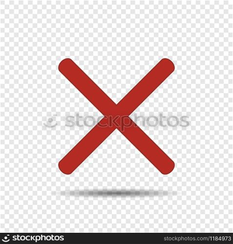 Red cross icon vector isolated.. Red cross icon vector isolated