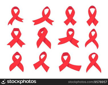 red cross ribbon World Aids Day awareness c&aign sign prevention of communicable diseases