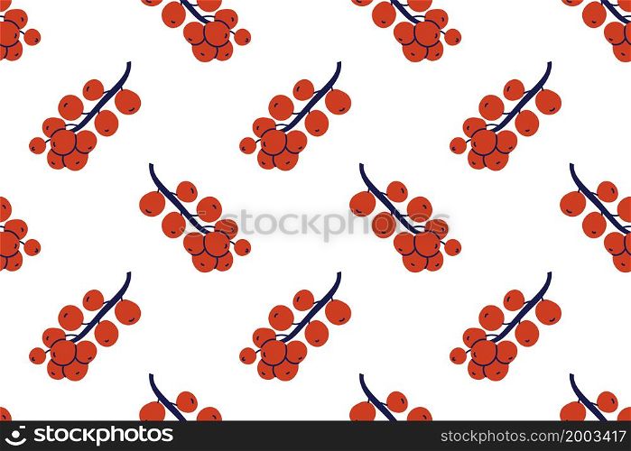 Red currant. Berry seamless pattern. Hand drawn vector illustration. Healthy food. Red currant. Berry seamless pattern. Hand drawn vector illustration. Healthy food.