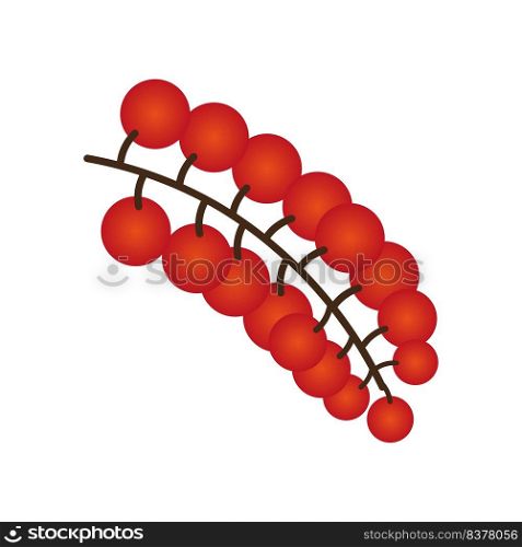 red currant branch. Natural organic nutrition. Vector illustration. stock image. EPS 10.. red currant branch. Natural organic nutrition. Vector illustration. stock image. 