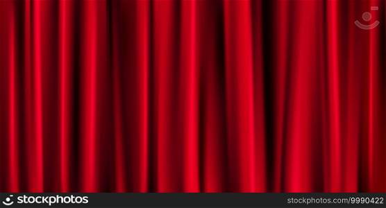 Red curtain background. Grand opening event design.