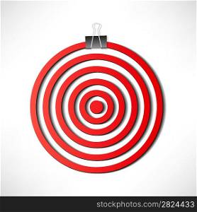 Red darts target